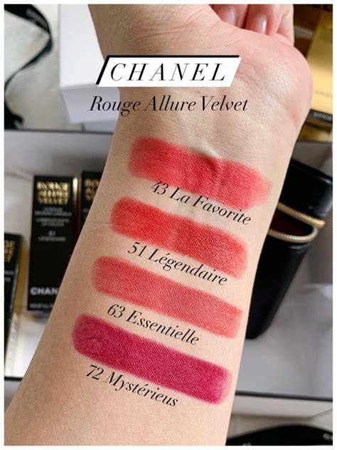 Chanel Rouge Allure Velvet • Lipstick Swatches 